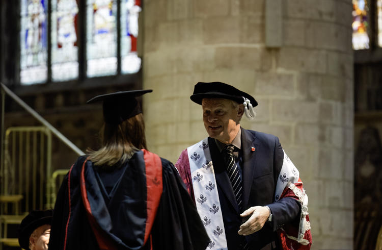 Martin Clunes Graduation