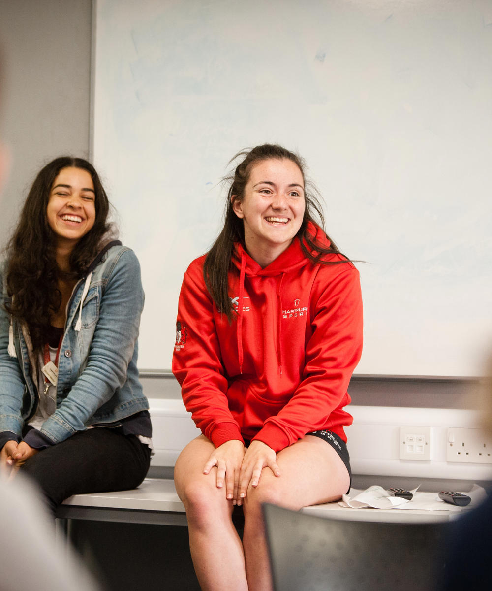 Two University Sport Students Smiling